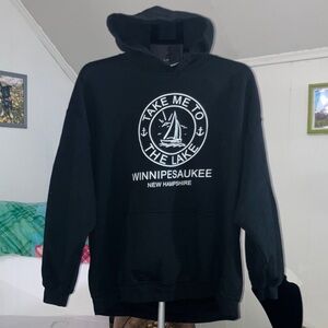 Gildan Black 'Take Me to the Lake' Hoodie